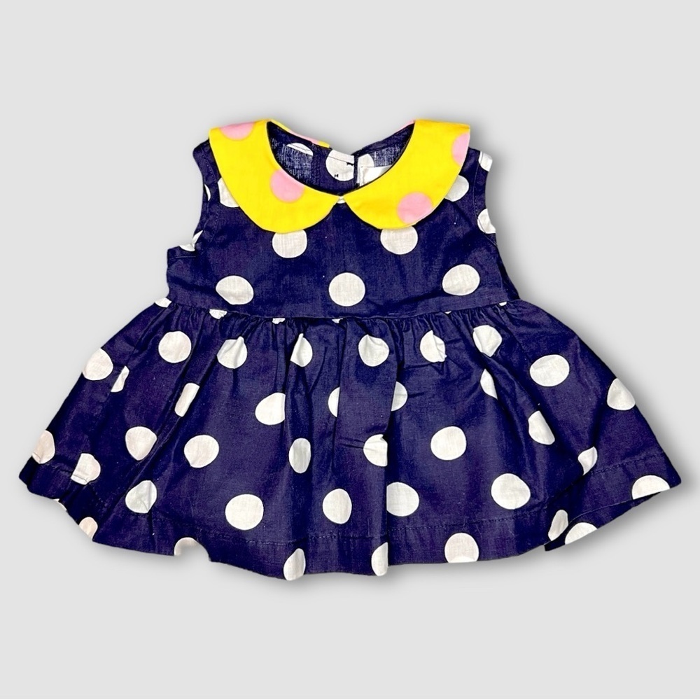 Right Bank Babies Scallop Print Dress 12M